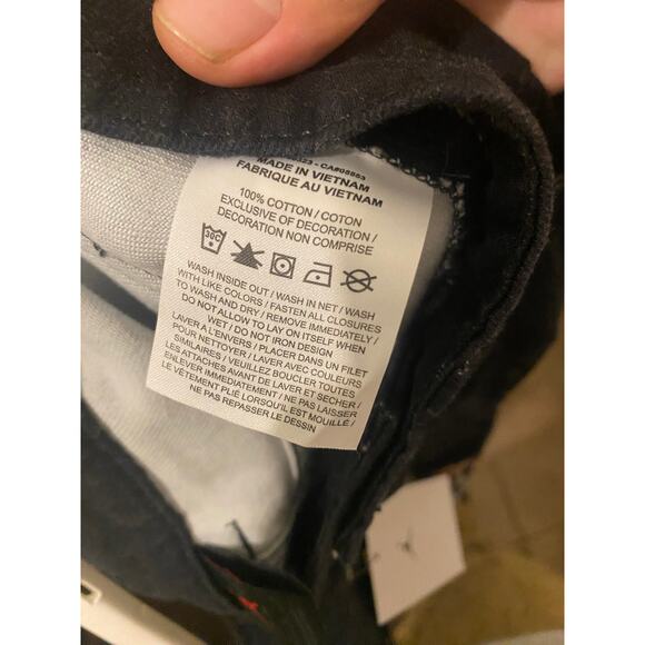 Air Jordan Shot Challenge Print Black Denim Straight Leg Jeans 30x28 - Picture 11 of 11